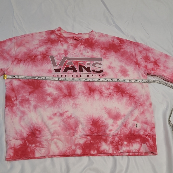 Vans Pink & Red Tie-Dye Crewneck Sweatshirt - Picture 15 of 16